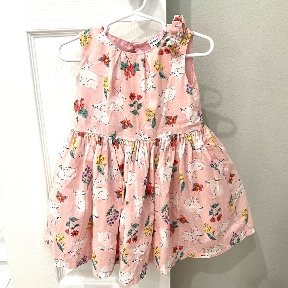 24 months. Carters. Pink Bunny Easter Dress